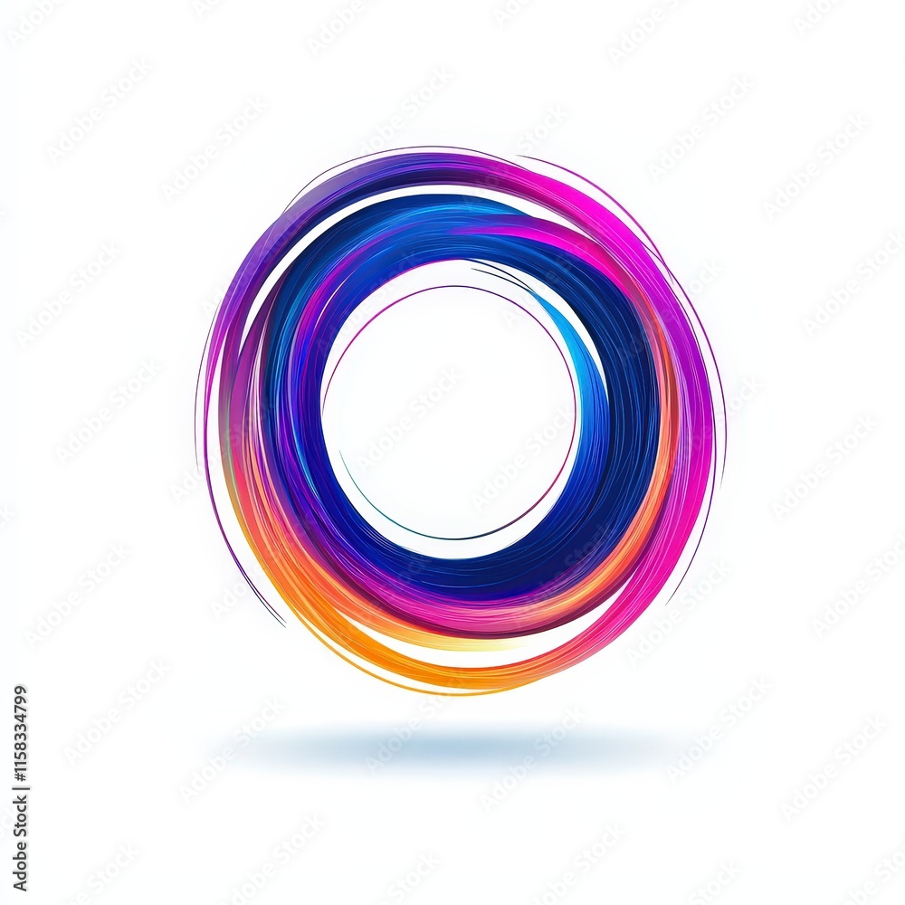 letter O with abstract motion lines icon logo illustration isolated on white background letter O with abstract motion lines icon logo illustration isolated on white background