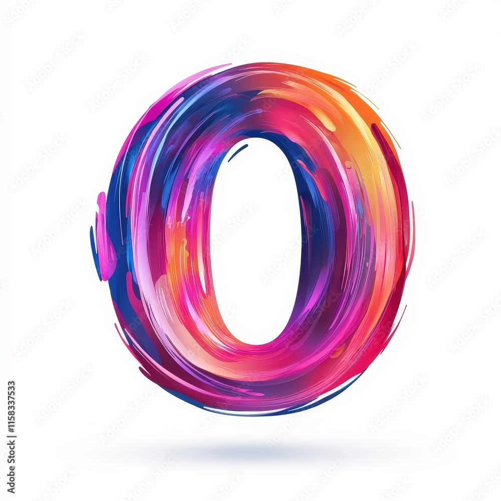 number 0 with abstract motion lines icon logo illustration isolated on white background number 0 with abstract motion lines icon logo illustration isolated on white background