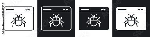 Bug icon pack for app and website ui designs.