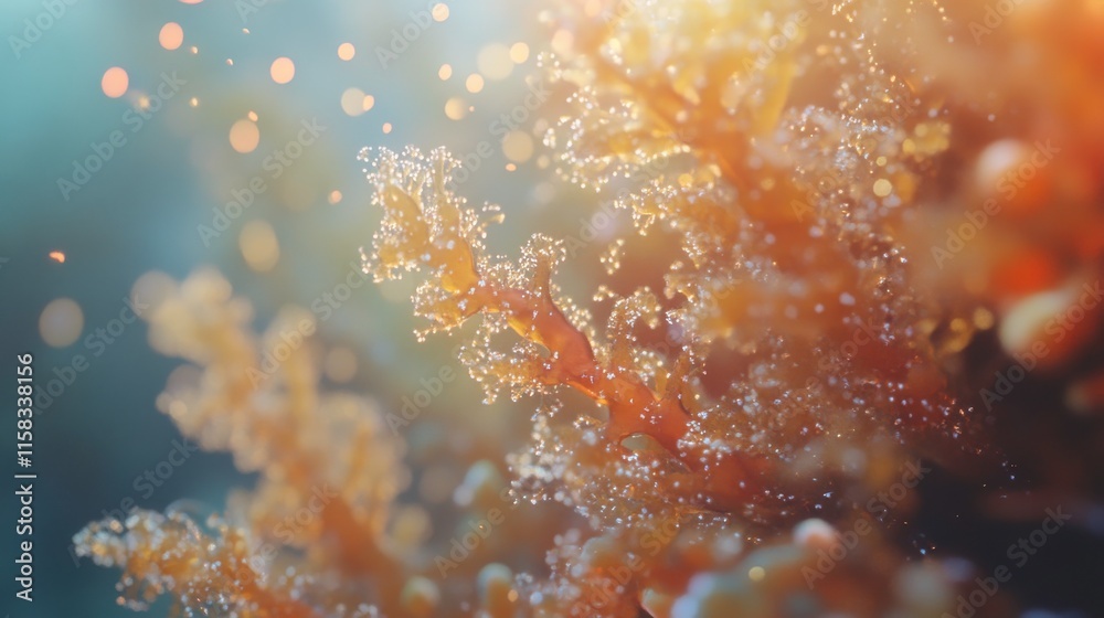 Underwater Creatures in a Coral Reef Environment Underwater Creatures in a Coral Reef Environment