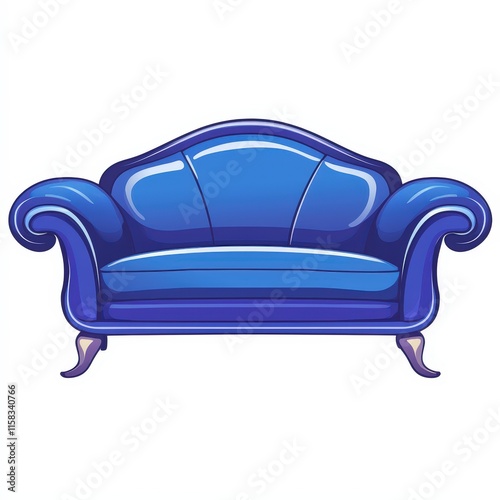 Design of sofa couch divan settee icon logo illustration isolated on white background