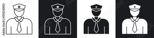 Police icon pack for app and website ui designs.