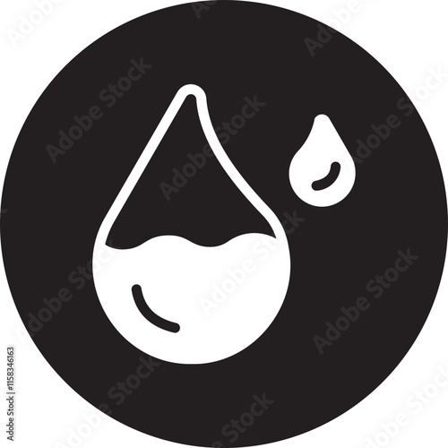 Water glyph icon