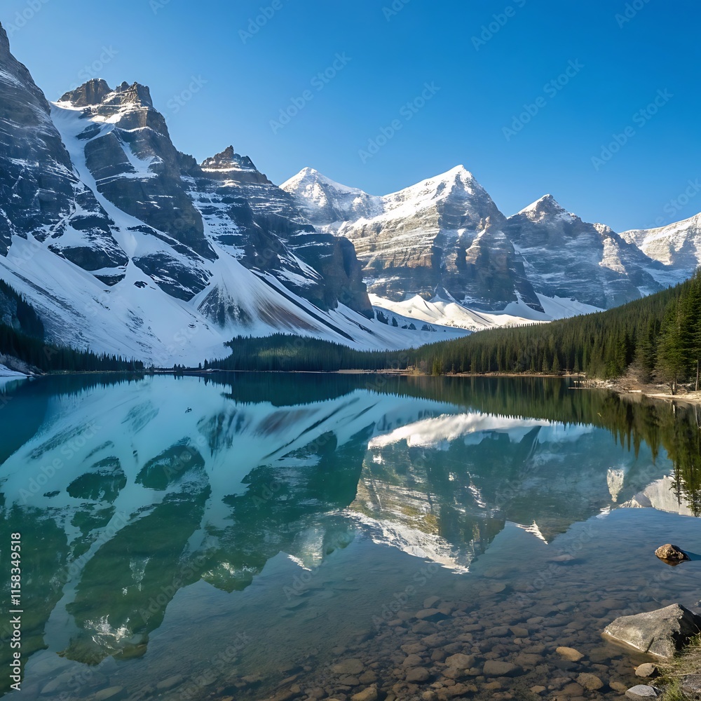 Fototapeta premium lake louise banff national park