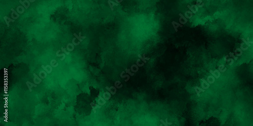 Dark green abstract background,abstract dark green watercolor texture.Paint leaks and ombre effects,Vivid textured aquarelle painted art design background.