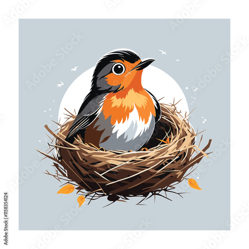 Baby animals vecotr illustration photo