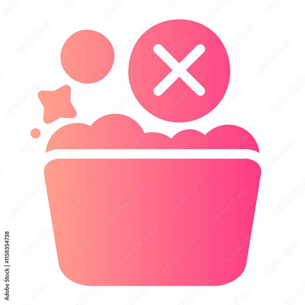 Not Wash gradient icon