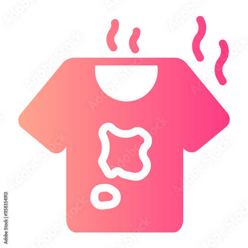 dirty clothes gradient icon