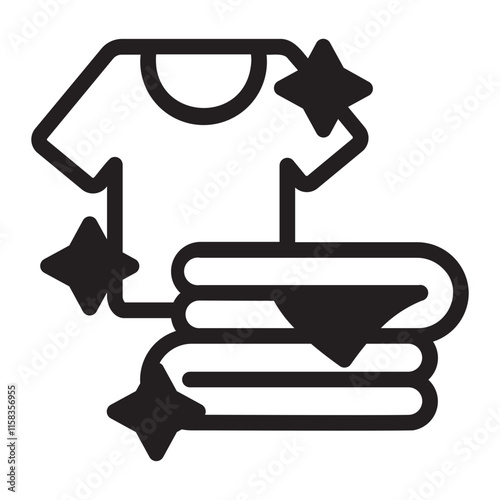 Clean Clothes glyph icon