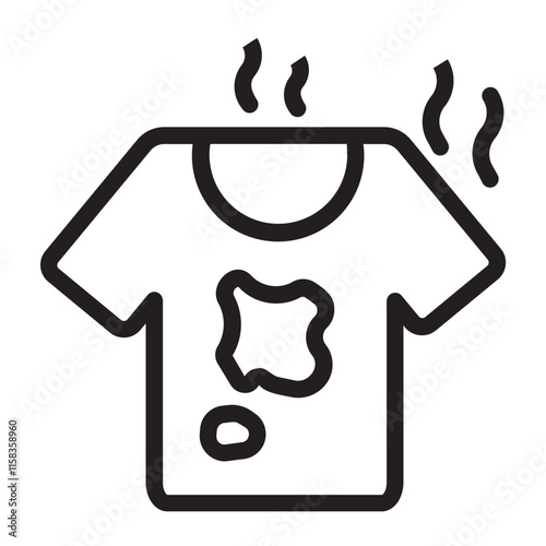 dirty clothes line icon