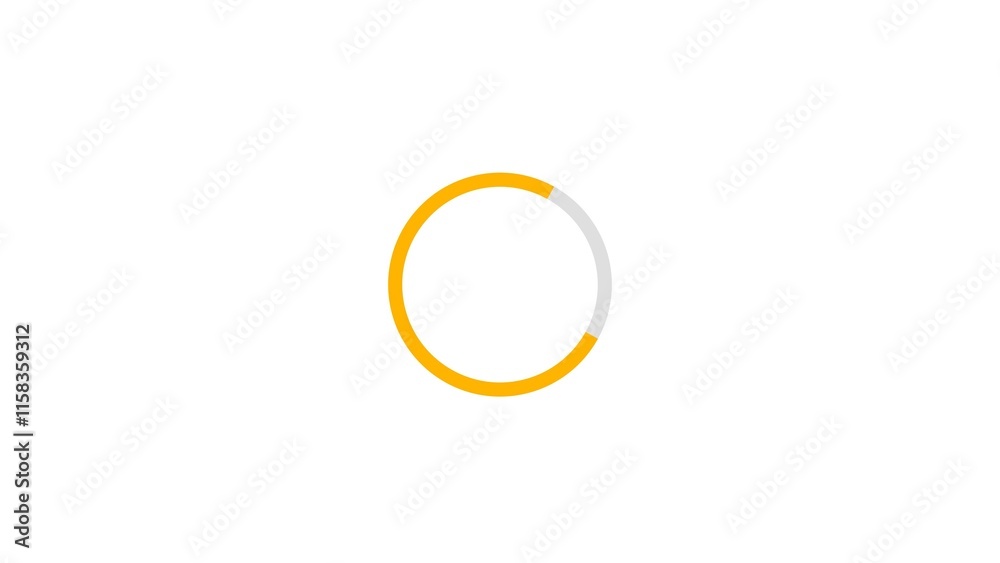 Abstract buffering circle loading icon background 4k illustration. Abstract buffering circle loading icon background 4k illustration.