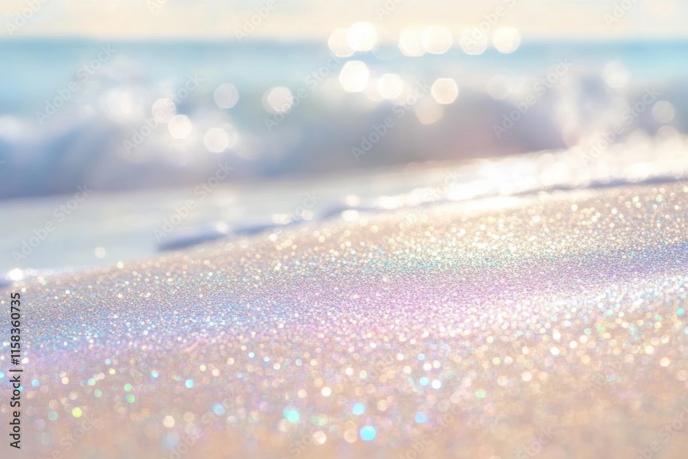 Background with bokeh. Sparkling textured surface reflecting soft pastel hues in warm sunlight. Wellness branding, digital wallpapers, meditation app visuals. Background with bokeh. Sparkling textured surface reflecting soft pastel hues in warm sunlight. Wellness branding, digital wallpapers, meditation app visuals.