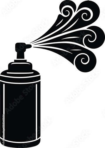 Air freshener silhouette vector illustration