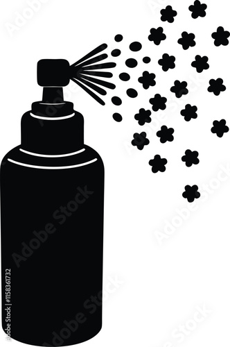Air freshener silhouette vector illustration