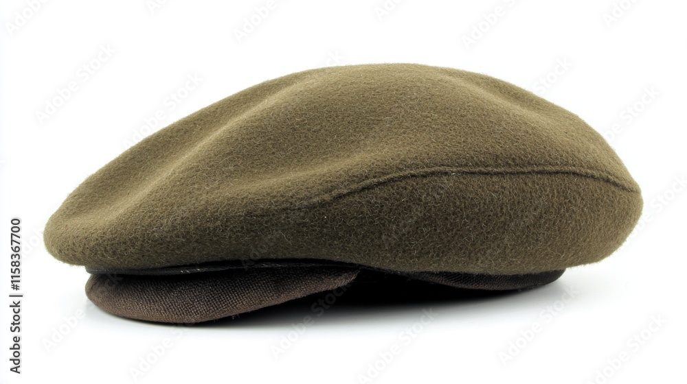 A stylish brown woolen cap with a classic design. Perfect for casual outings and stylish occasions. This hat represents timeless fashion. Generative AI A stylish brown woolen cap with a classic design. Perfect for casual outings and stylish occasions. This hat represents timeless fashion. Generative AI
