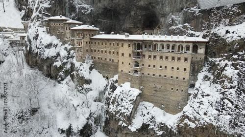 Historical Place Sumela Monastery's Snowy