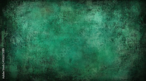 Obraz na płótnie Elegant dark emerald green background with black shadow border and vintage grunge texture design for artistic or decorative projects w salonie