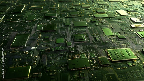 Printed Circuit Board Details in 16K Resolution Ultra High Definition photo