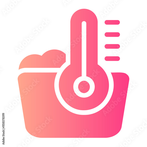 temperature gradient icon photo