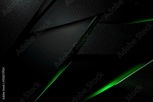Wallpaper Mural This vector illustration features a gradient green-black circuit board background, highlighted by an abstract technology pattern resembling interconnected circuitry. Torontodigital.ca