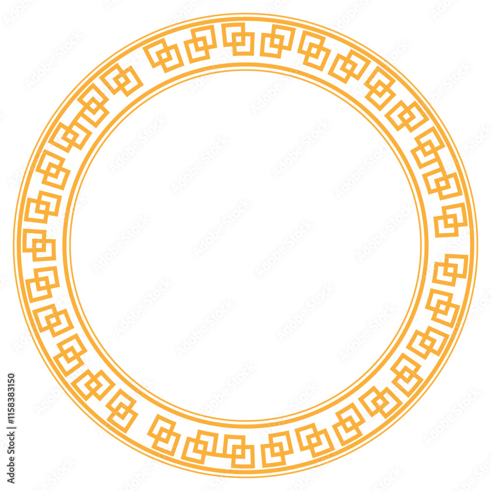 Chinese New Year Circle Frame Chinese New Year Circle Frame