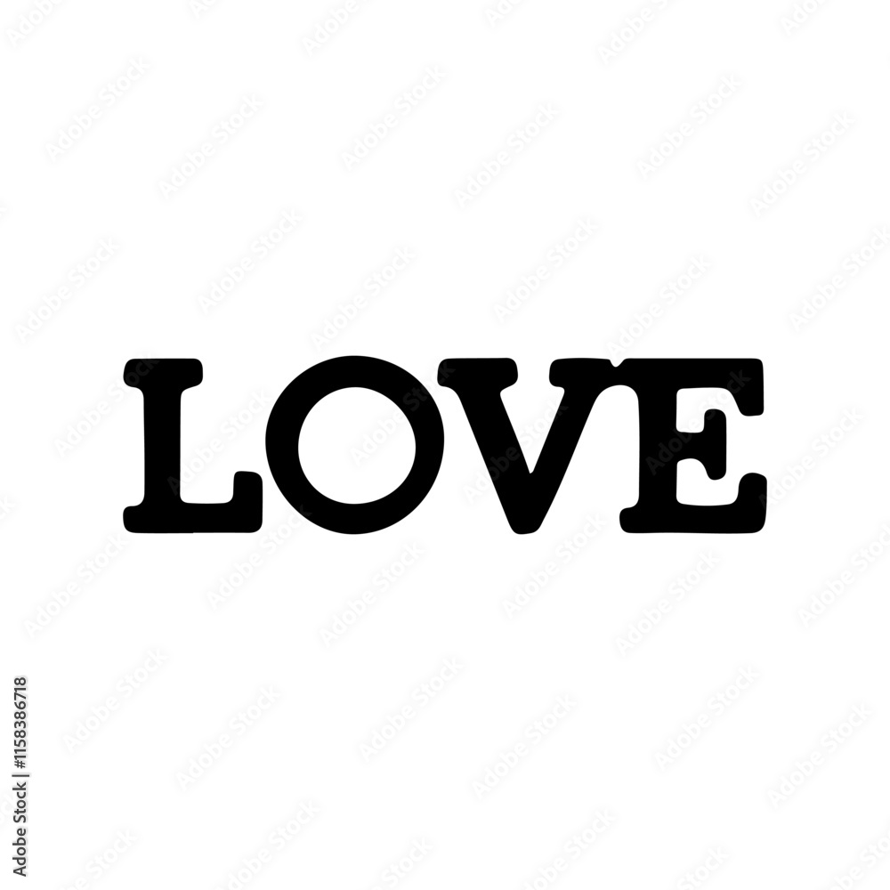 Black Love silhouette vector illustration on white background Black Love silhouette vector illustration on white background