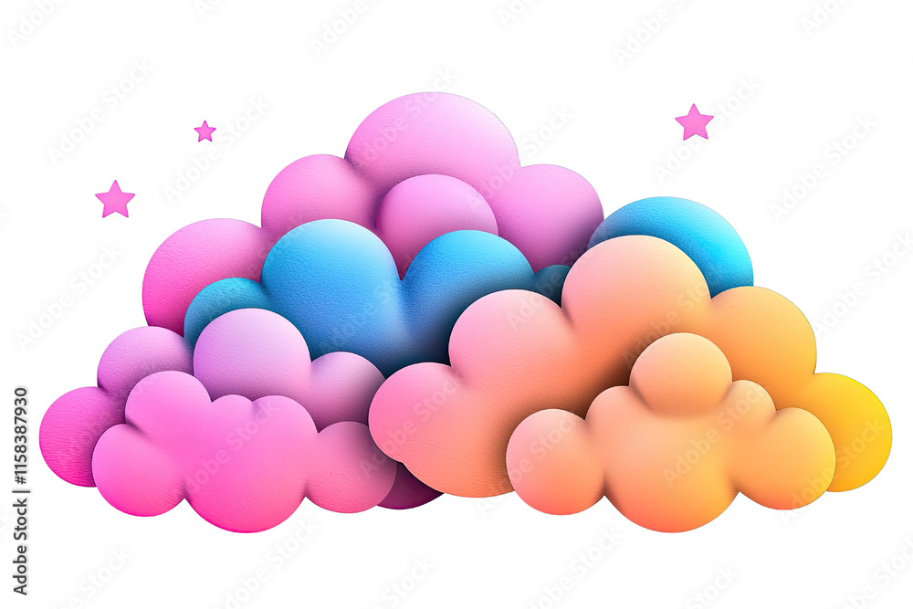 Cosmos nebula idea. Colorful abstract clouds create a dreamy and whimsical atmosphere in the sky. Cosmos nebula idea. Colorful abstract clouds create a dreamy and whimsical atmosphere in the sky.
