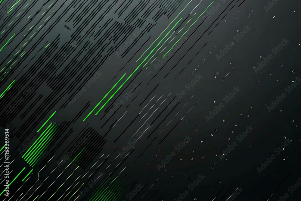 This vector illustration features a gradient green-black circuit board background, highlighted by an abstract technology pattern resembling interconnected circuitry. This vector illustration features a gradient green-black circuit board background, highlighted by an abstract technology pattern resembling interconnected circuitry.