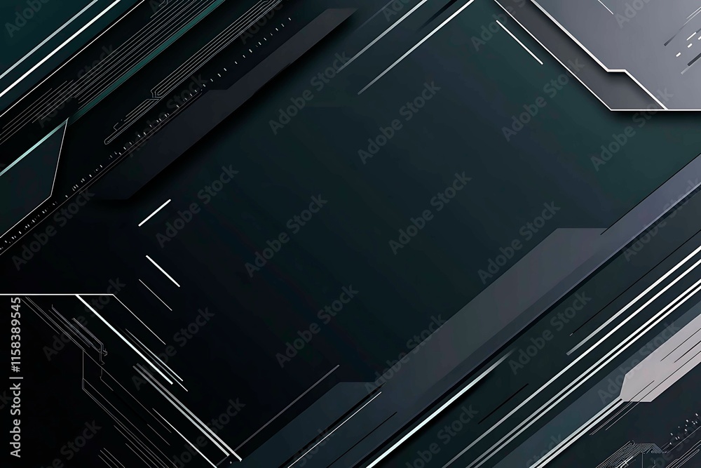 This vector illustration features a gradient green-black circuit board background, highlighted by an abstract technology pattern resembling interconnected circuitry. This vector illustration features a gradient green-black circuit board background, highlighted by an abstract technology pattern resembling interconnected circuitry.