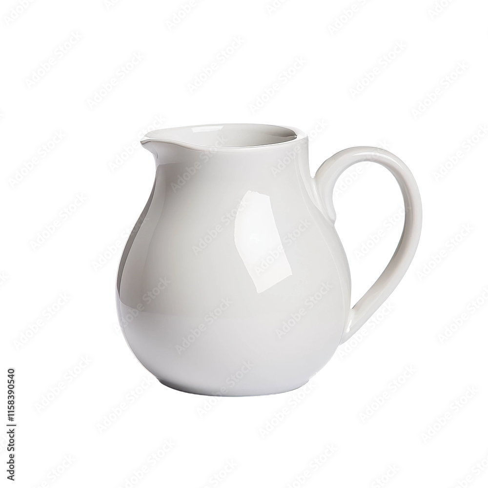 Elegant White Ceramic Jug for Table Settings Elegant White Ceramic Jug for Table Settings