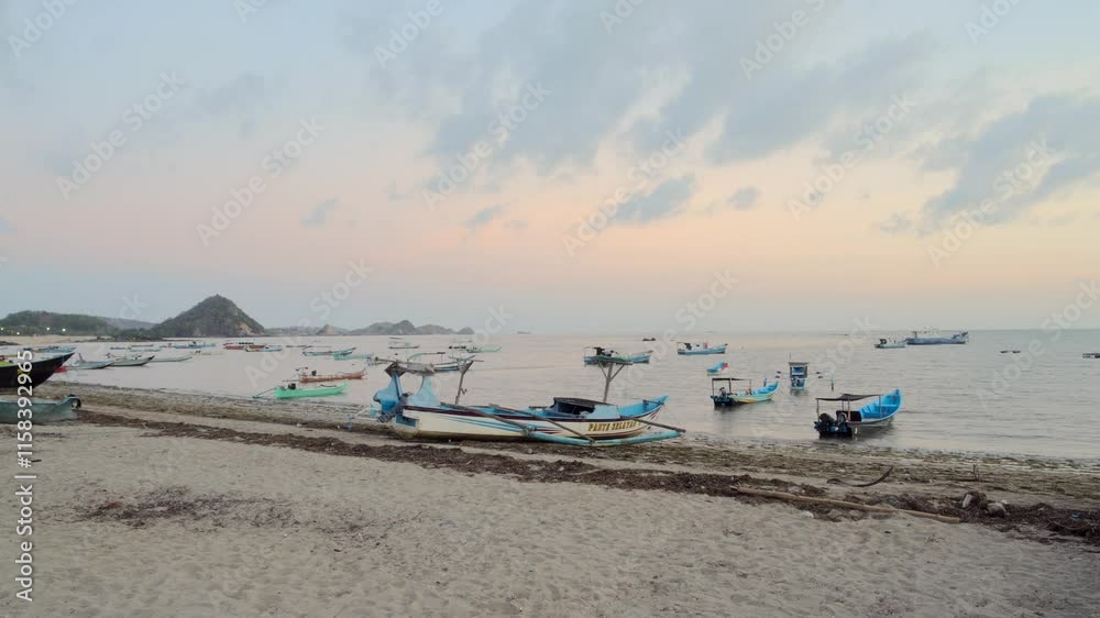 4K Cinematic: Fisherman Beach in Lombok - A Peaceful Glimpse into Local Life 4K Cinematic: Fisherman Beach in Lombok - A Peaceful Glimpse into Local Life