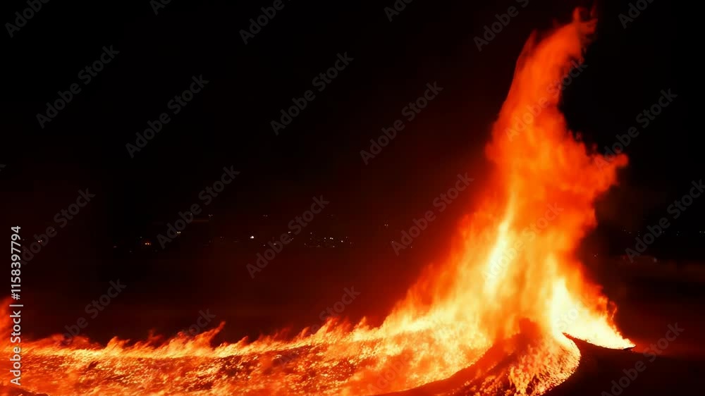 Fire at Night