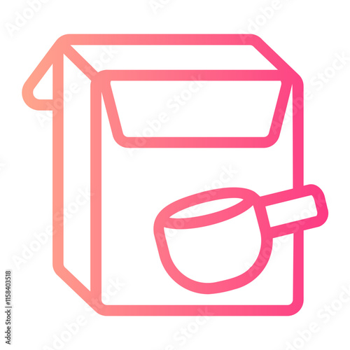 washing powder gradient icon