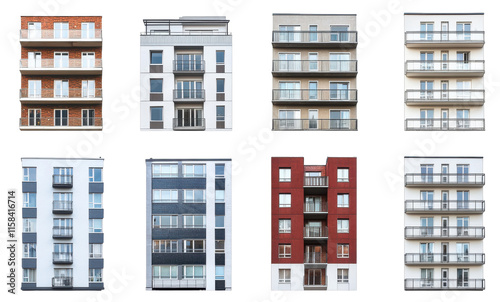 Modern apartment buildings urban city real estate photography contemporary architecture front view urban lifestyle