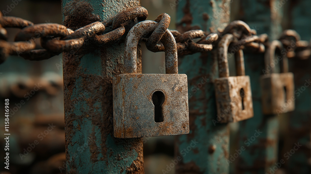 Abstract technology cyber security privacy icon information network concept padlock protection digital network internet link on hi tech blue future background Abstract technology cyber security privacy icon information network concept padlock protection digital network internet link on hi tech blue future background