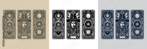 dark mage playing card tattoo design