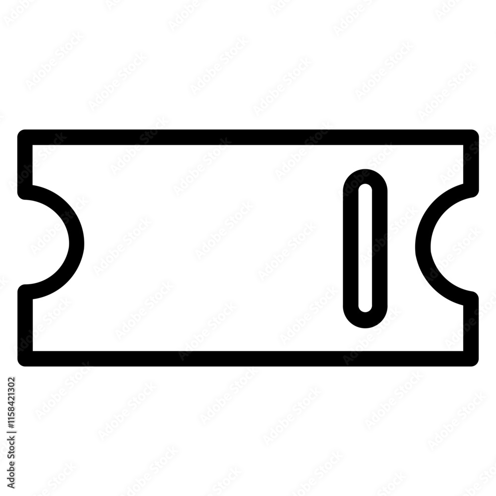 Voucher Coupon Discount Line Icon