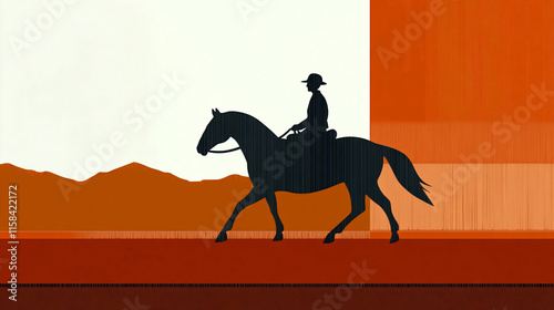 silhouette of a horse