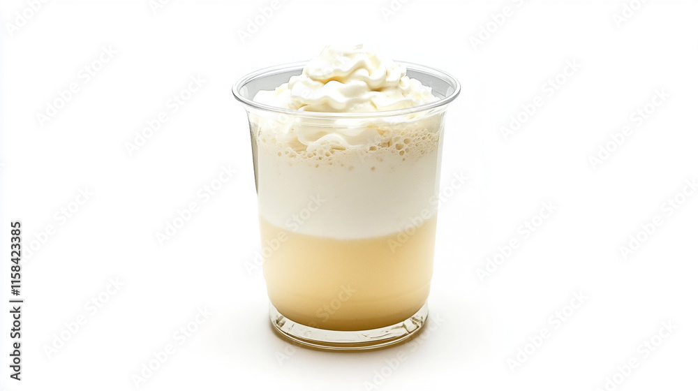 cream in glass cream in glass