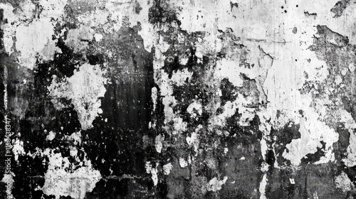 Wallpaper Mural Grungy black and white distressed wall texture. Ideal for adding a vintage, aged aesthetic to designs, creating backgrounds, or enhancing textures. Torontodigital.ca