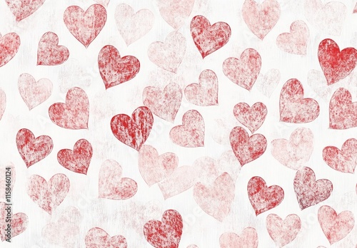 Abstract watercolor heart background. Concept love, valentine day greeting card.