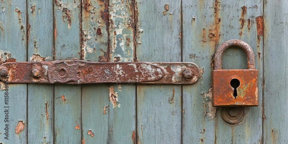 A weathered iron garage door featuring a rusted padlock adds character and charm to any setting, showcasing the beauty of aged materials like the old iron garage door and its rustic elements. A weathered iron garage door featuring a rusted padlock adds character and charm to any setting, showcasing the beauty of aged materials like the old iron garage door and its rustic elements.