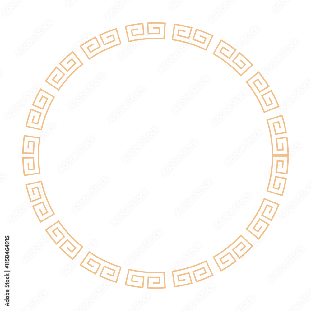 Chinese New Year Circle Frame Chinese New Year Circle Frame