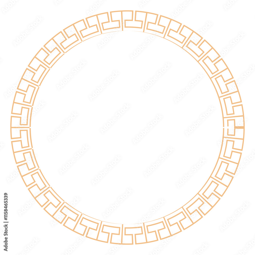 Fototapeta premium Chinese New Year Circle Frame