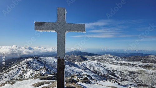 Monte Incudine en hiver, en Corse