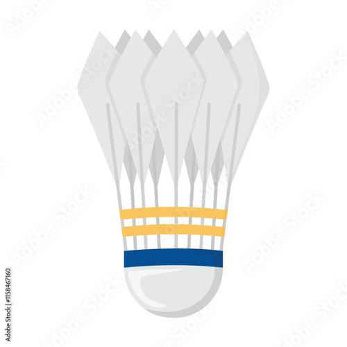 Badminton Equipment Vector Illustration - Shuttlecock