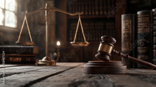 The Gavel and Scales of Justice