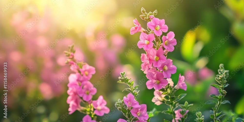 Beautiful Angelonia angustifolia Serenita Series showcases vibrant pink flowers set against a lush green background, emphasizing the elegance of Angelonia angustifolia in nature. Beautiful Angelonia angustifolia Serenita Series showcases vibrant pink flowers set against a lush green background, emphasizing the elegance of Angelonia angustifolia in nature.