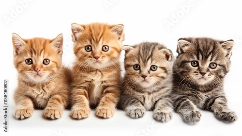 Adorable Kittens: Four Tiny Fluffballs photo