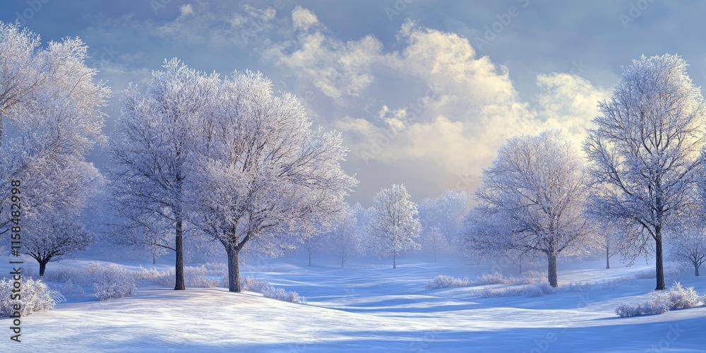 Winter scene featuring frost covered trees, showcasing the beauty of nature with frost covered trees blanketing the landscape in a serene, icy stillness during the winter season. Winter scene featuring frost covered trees, showcasing the beauty of nature with frost covered trees blanketing the landscape in a serene, icy stillness during the winter season.